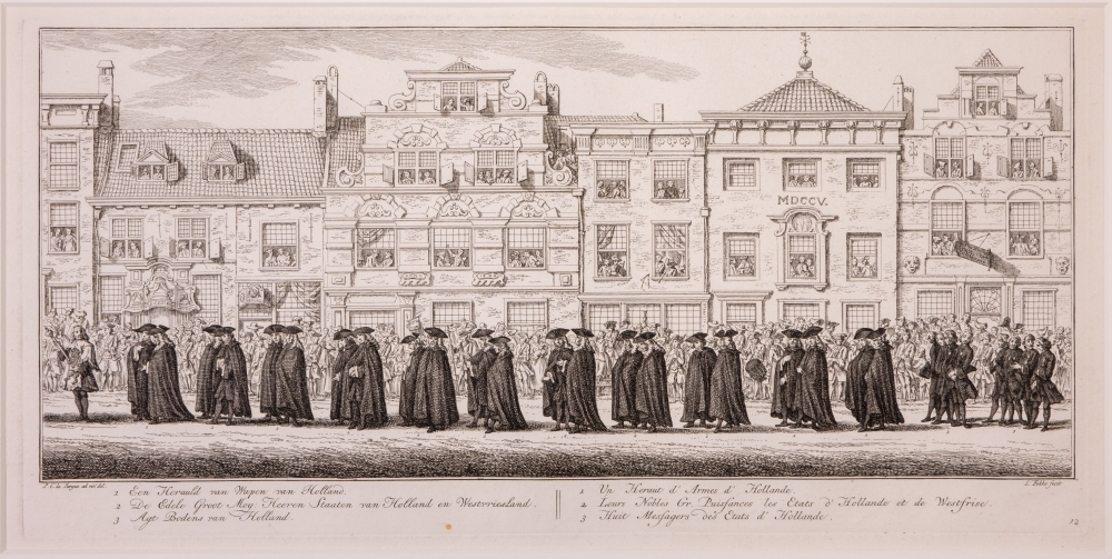 "De lijkstatie van Anna van Hannover, vrouw van Willem IV."