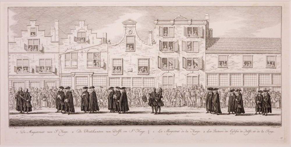 "De lijkstatie van Anna van Hannover, vrouw van Willem IV."