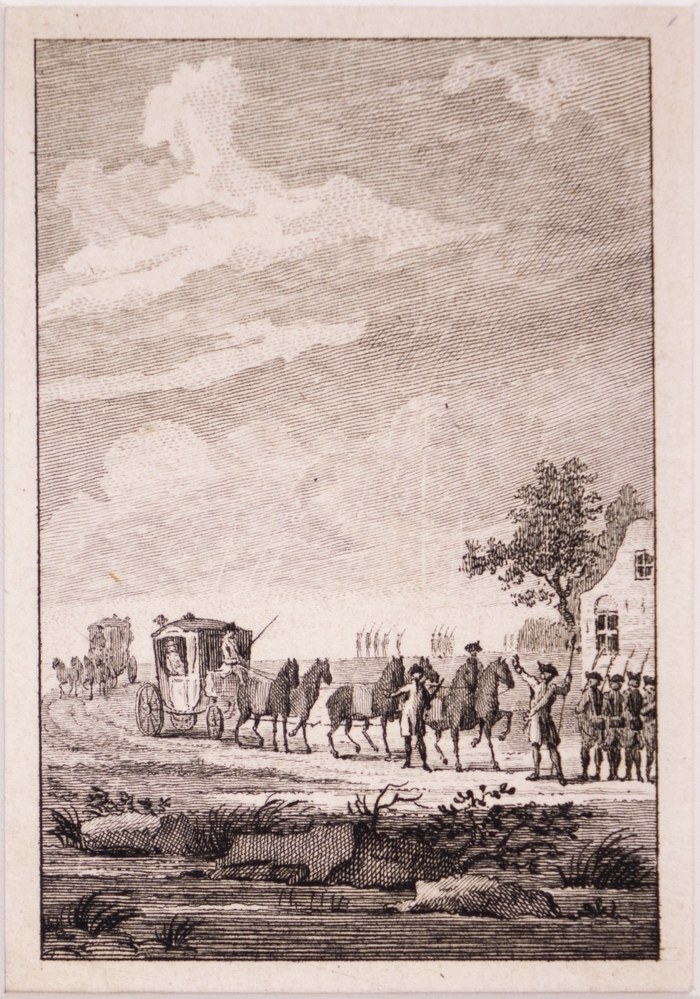 De aanhouding van de prinses Wilhelmina aan de Goejanverwellesluis.