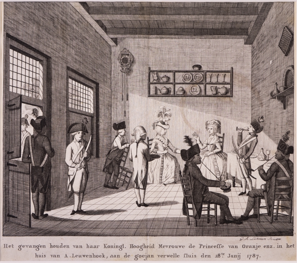 'De aanhouding van de prinses Wilhelmina aan de Goejanverwellesluis, en het onderhoud.