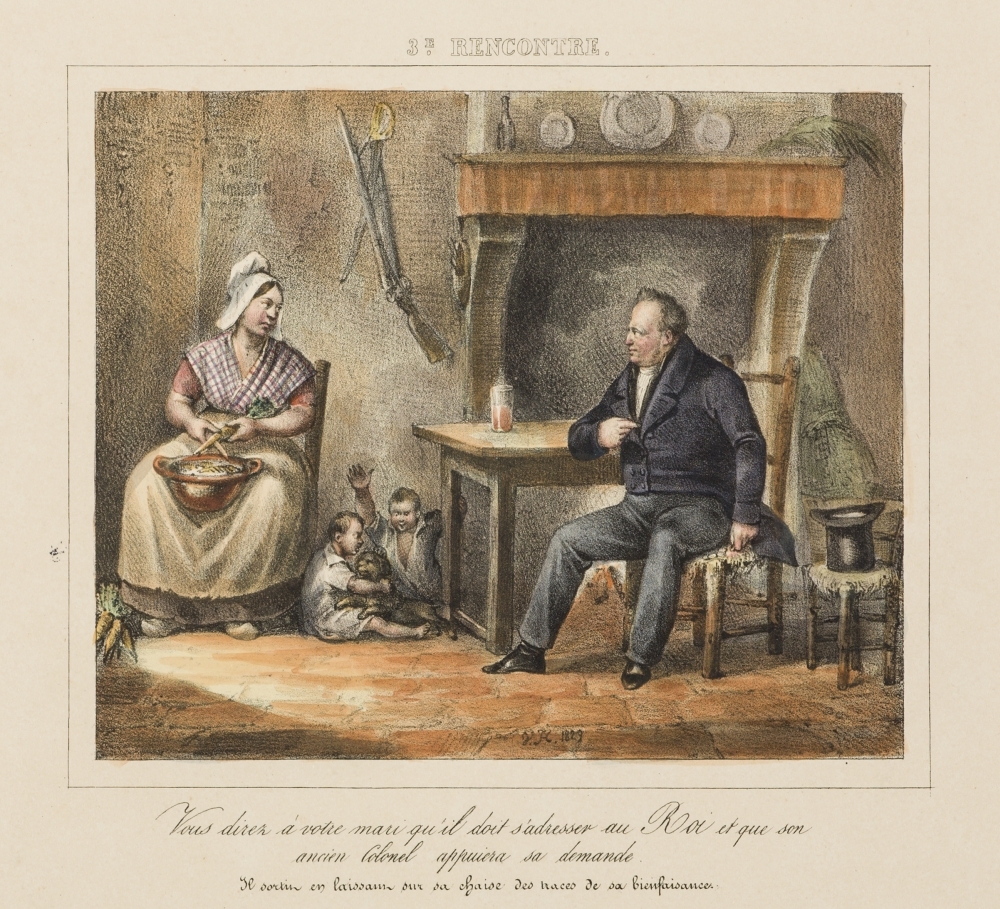 10 platen uit, een serie van 24 over "rencontré's" van Koning Willem I om en bij Brussel.