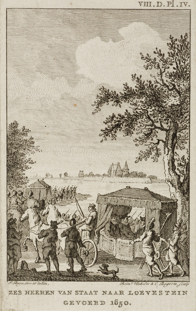 "ZES HEEREN VAN STAAT NAAR LOEVESTEIN GEVOERD 1650."