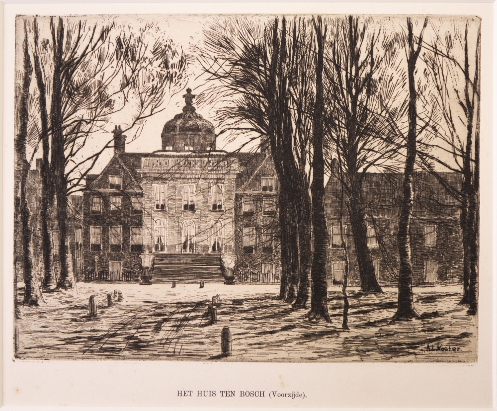 topografie: "HET HUIS TEN BOSCH (voorzijde)."