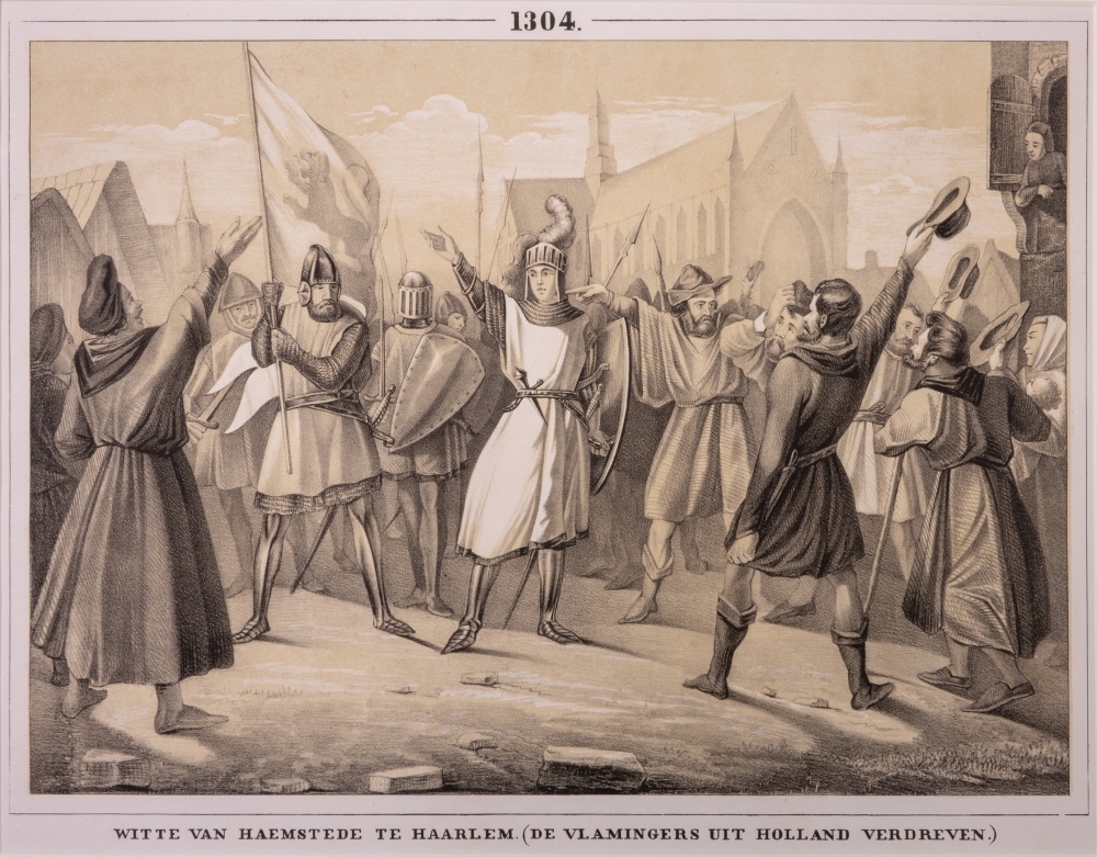 "WITTE VAN HAEMSTEDE TE HAARLEM. (DE VLAMINGERS UIT HOLLAND VERDREVEN.)"