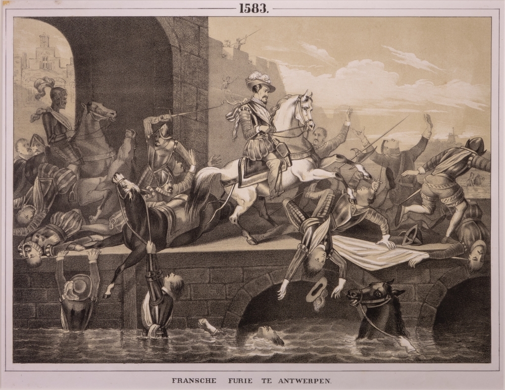 "FRANSCHE FURIE TE ANTWERPEN."