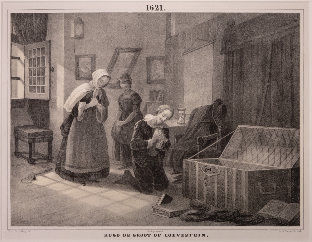 "HUGO DE GROOT OP LOEVESTEIN."