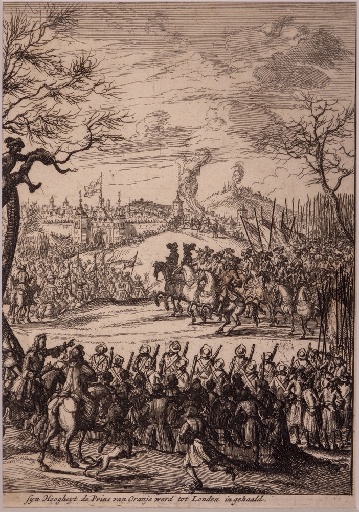 Ontvangst Willem III in Londen.