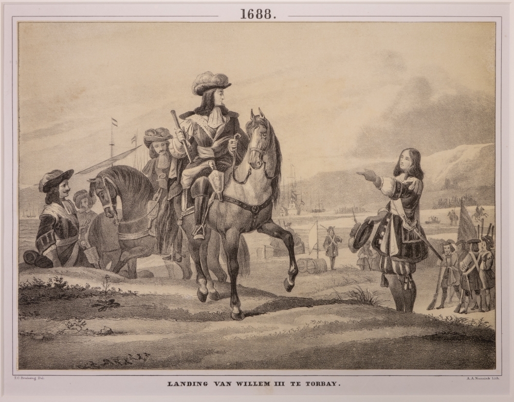 "LANDING VAN WILLEM III TE TORBAY."