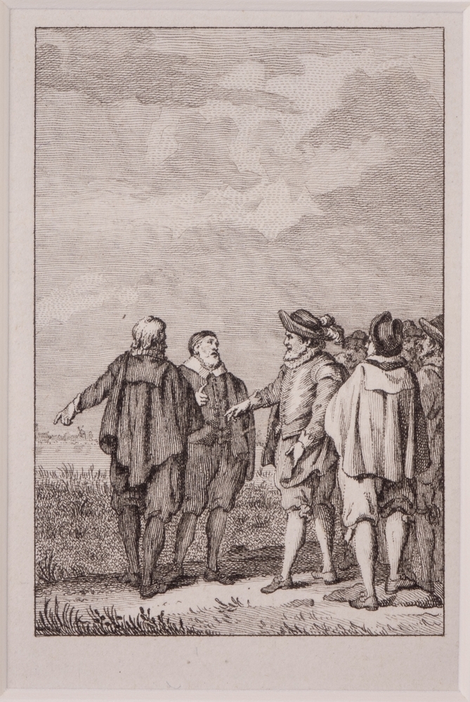 "BARAADSLAGING VAN ZES VOORNAME AMSTERDAMMERS."