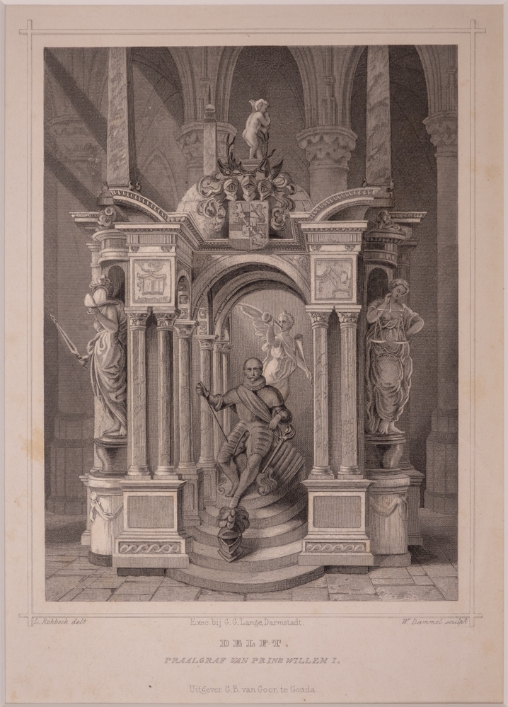 Het praalgraf van Willem I te Delft.