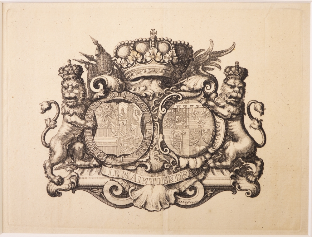 wapens: Dubbelwapen van Willem IV & Anna van Hannover (van Engeland.)