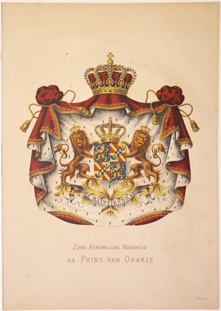 wapens: Wapen van Oranje en Nassau.