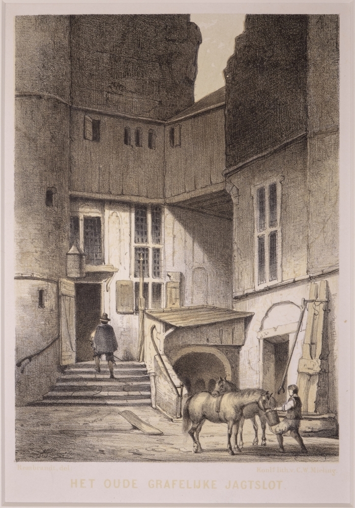 topografie: "HET OUDE GRAFELIJKE JAGTSLOT." ('s Gravenhage)