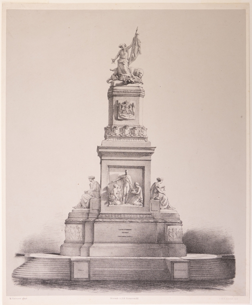 topografie: Standbeeld op plein 1813 te 's Gravenhage.