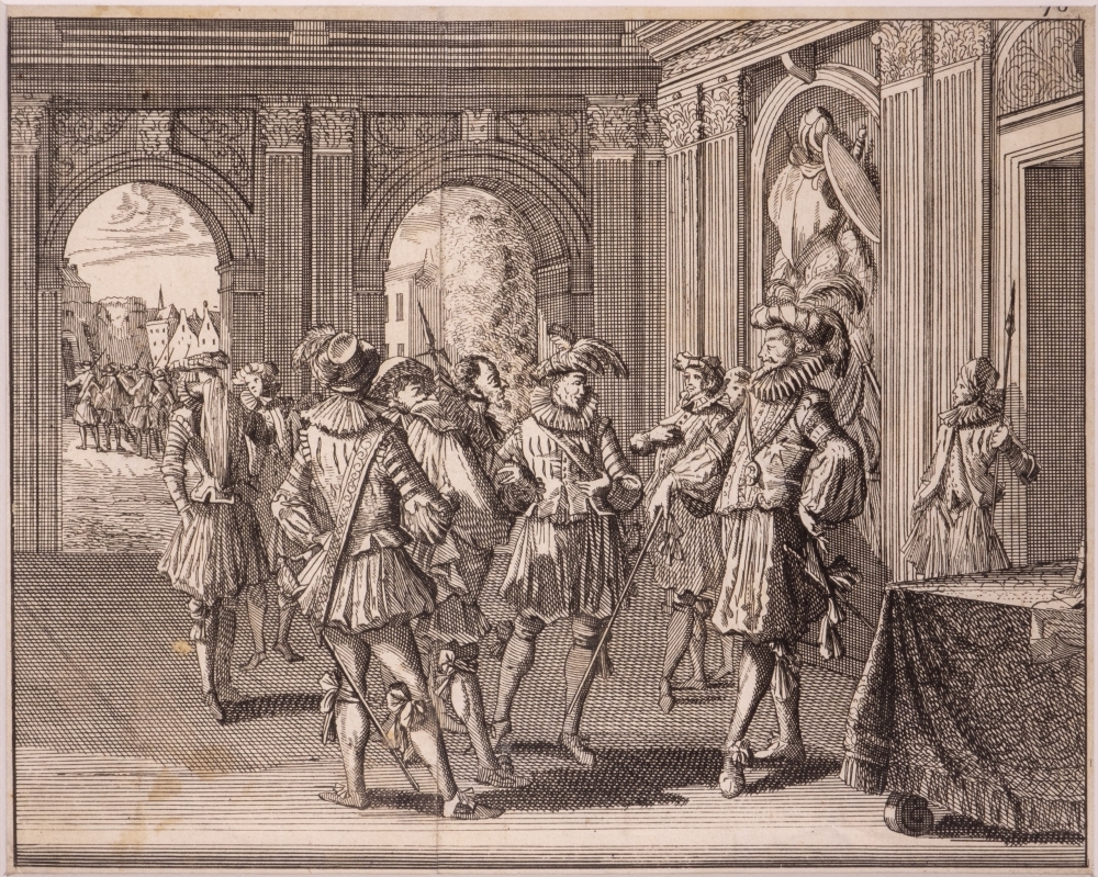 Scène uit een boek, r.boven: '78'.