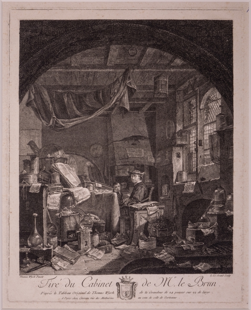 "Tirë du Cabinet de Mr. le Brun."