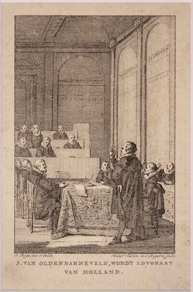 "J. VAN OLDENBARNEVELD, WORDT ADVOKAAT VAN HOLLAND."