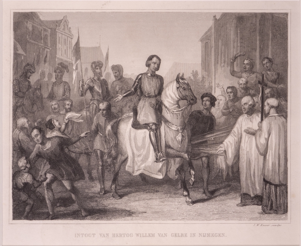 "INTOCHT VAN HERTOG WILLEM VAN GELRE IN NIJMEGEN."