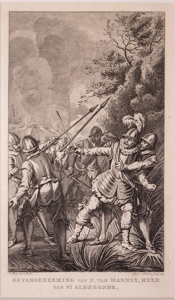 "GEVANGENNEMING VAN F. VAN MARNIX, HEER VAN ST. ALDEGONDE."