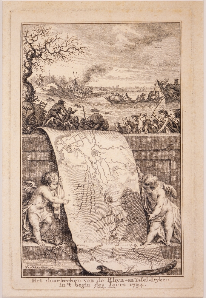 "Het doorbreken van de Rhyn- en Yssel-Dyken in 't begin des Jaers 1754."