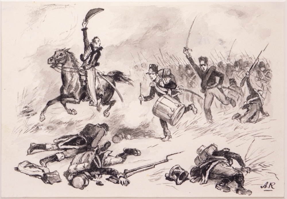 Scenes uit de Belgische Opstand.