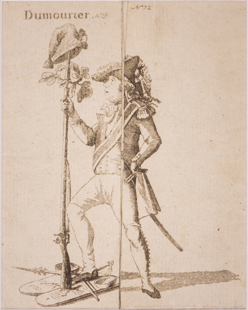 Spotprent op Dumouriez en zijn verraad.