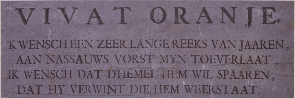 Pamfletje "VIVAT ORANJE,".