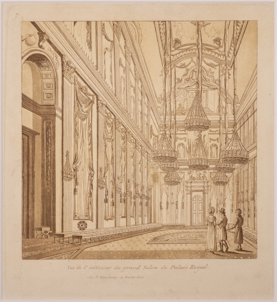 topografie: De Grote Zaal in het Paleis op de Dam, Amsterdam.