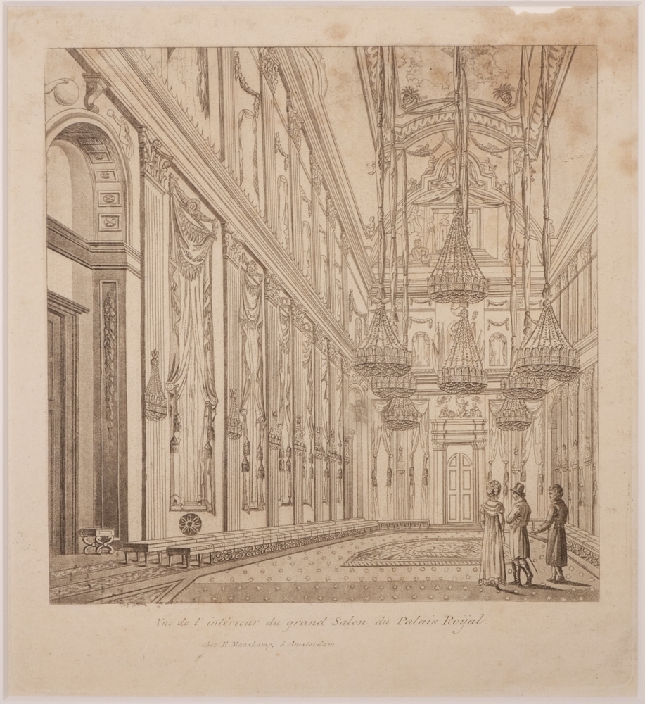 topografie: De Grote Zaal in het Paleis op de Dam, Amsterdam.