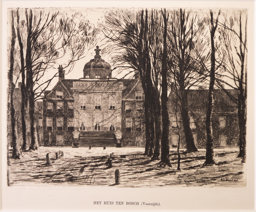 topografie: "HET HUIS TEN BOSCH (voorzijde)."