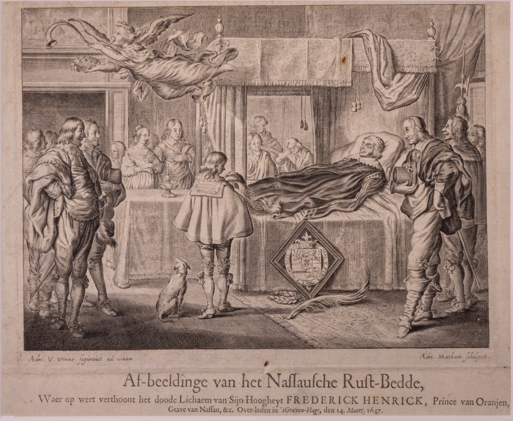 Het sterfbed van Frederik Hendrik.