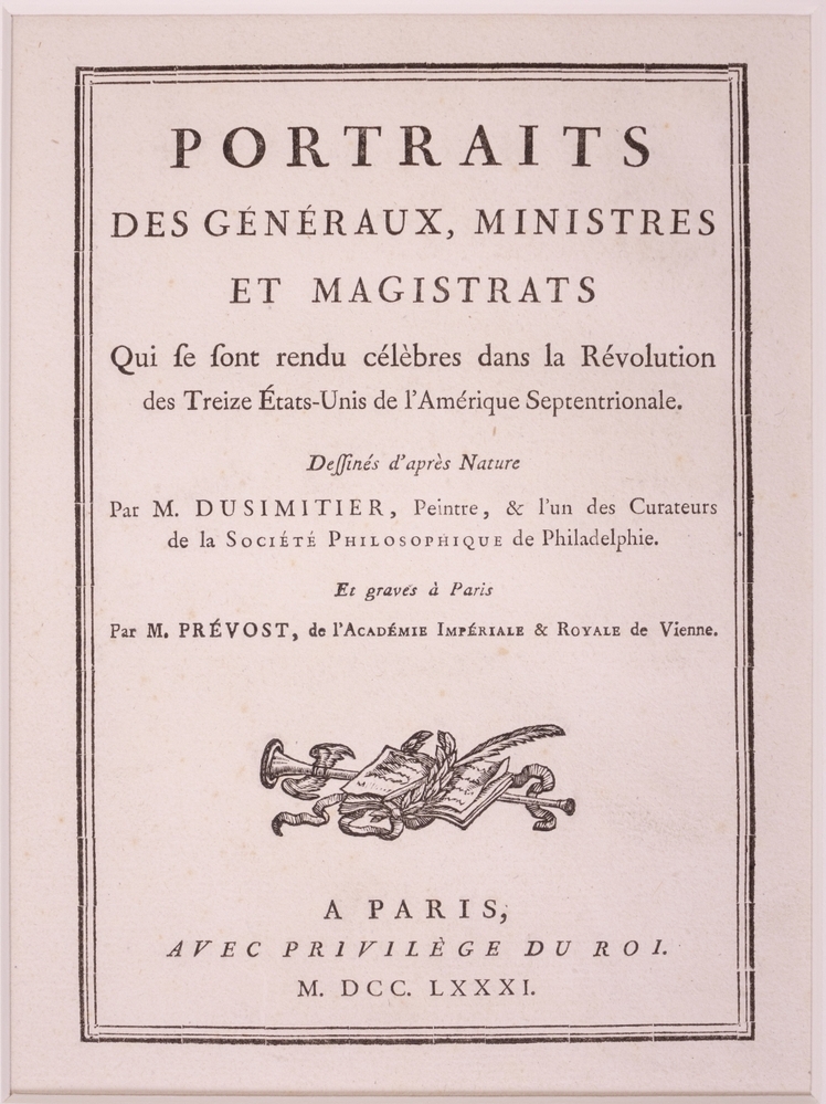 "PORTRAITS DES GENERAUX, MINISTRES ET MAGISTRATS"