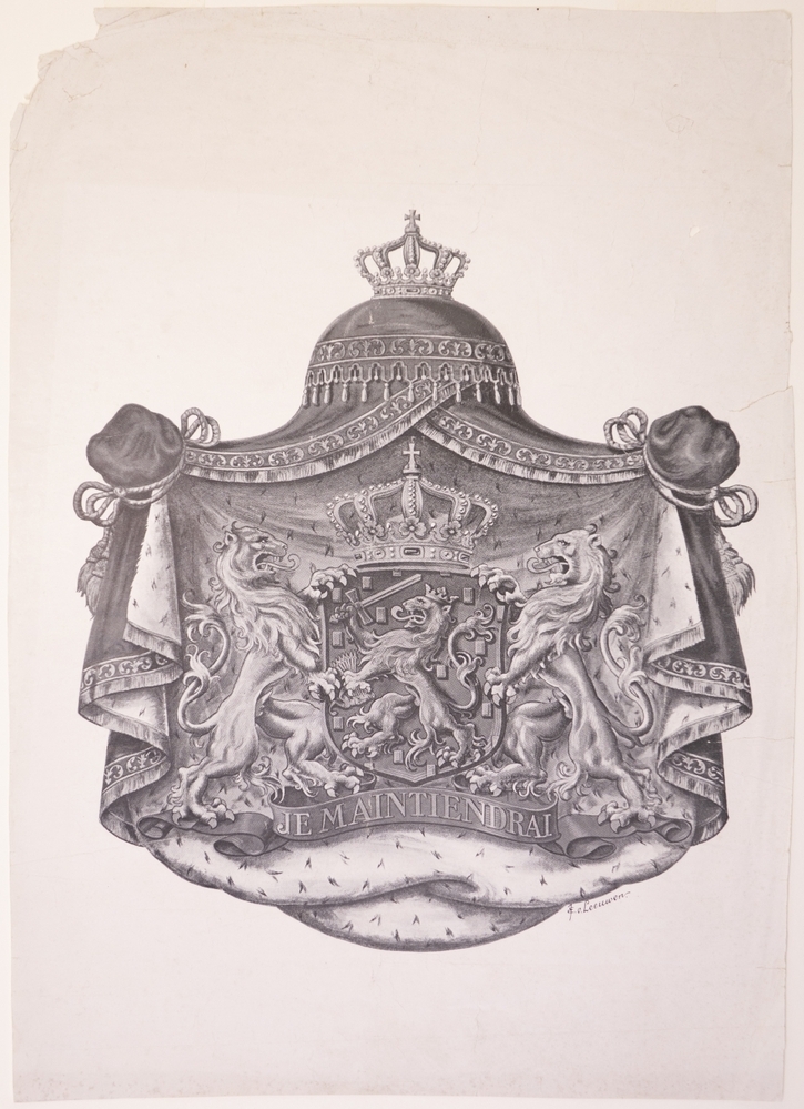 wapens: Het koningswapen vanaf Koning Willem I t/m Koningin Juliana.