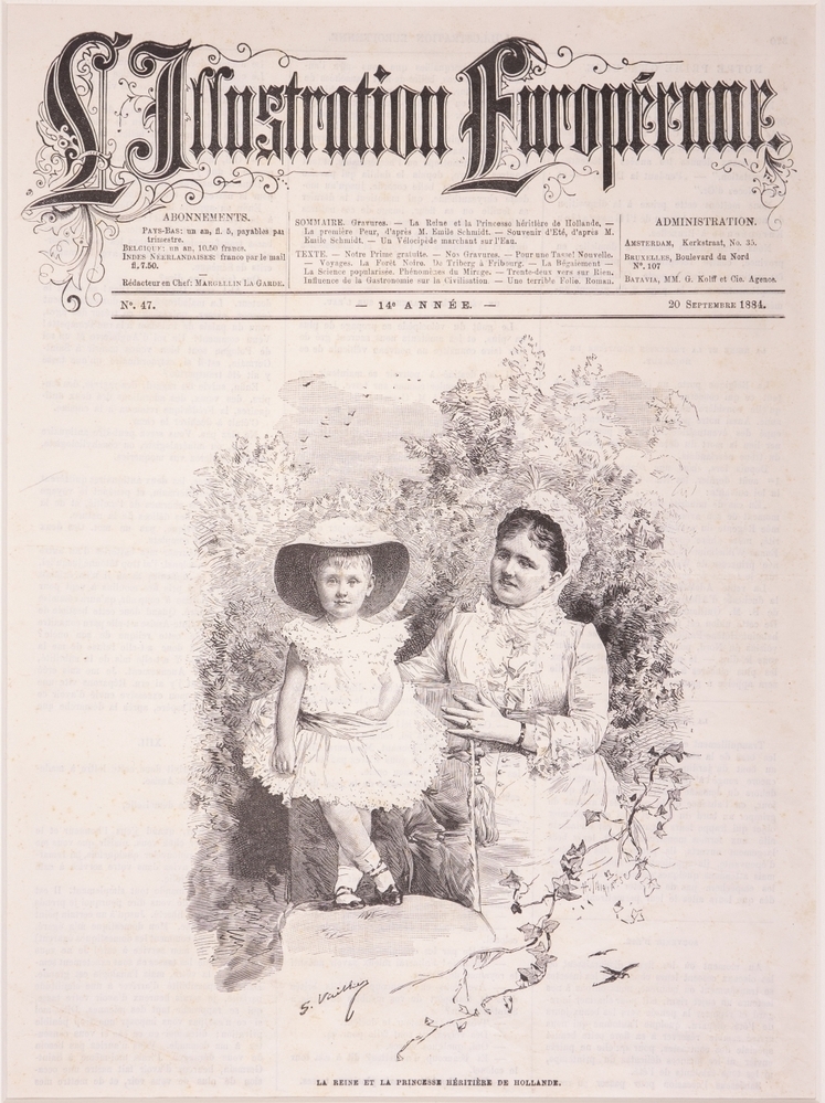 Wilhelmina met Emma van Oranje-Nassau