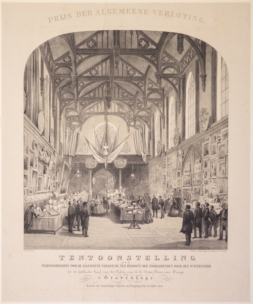 Willem III, koning, met gezin van Oranje-Nassau