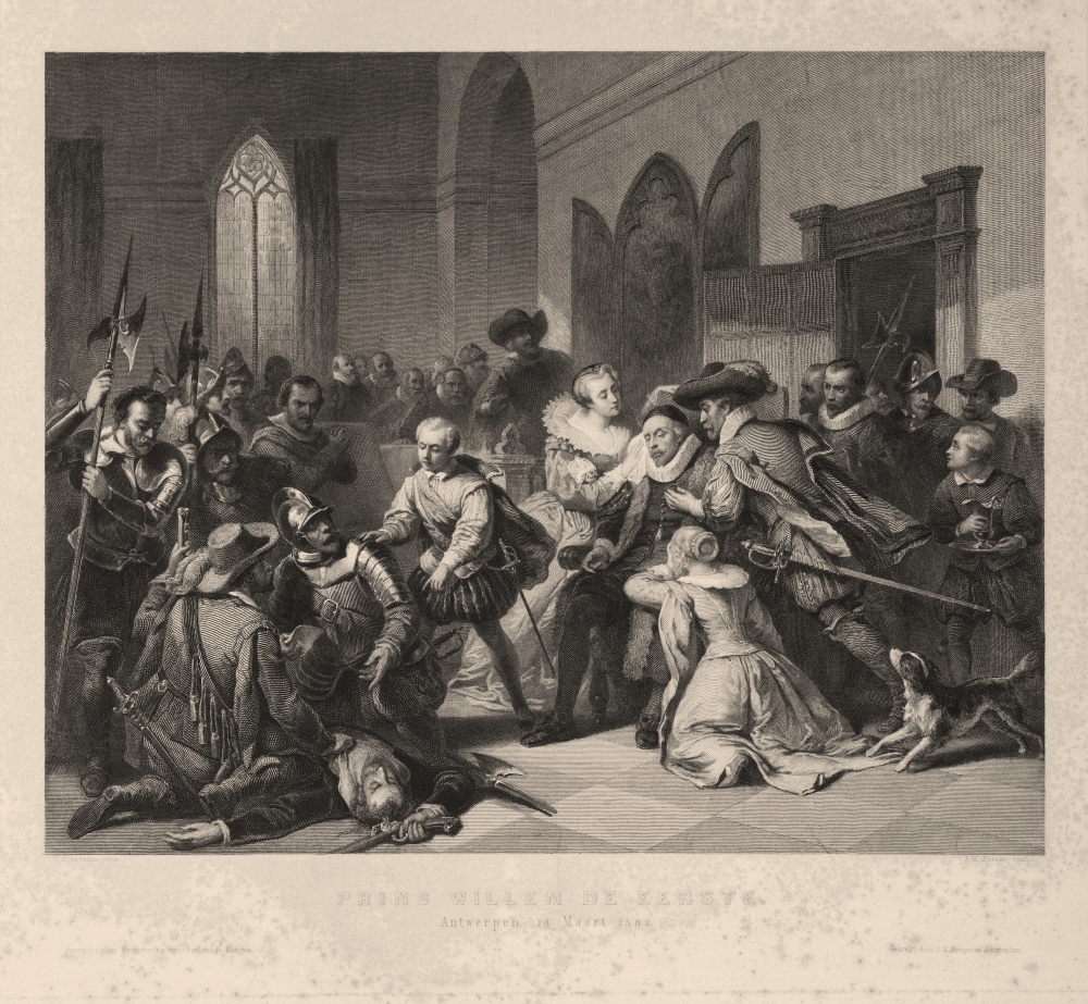 Aanslag van Jean Jauregui te Antwerpen op prins Willem I.
