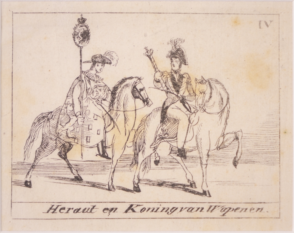 12 afbeeldingen over de Inhuldiging van koning Willem II te Amsterdam.