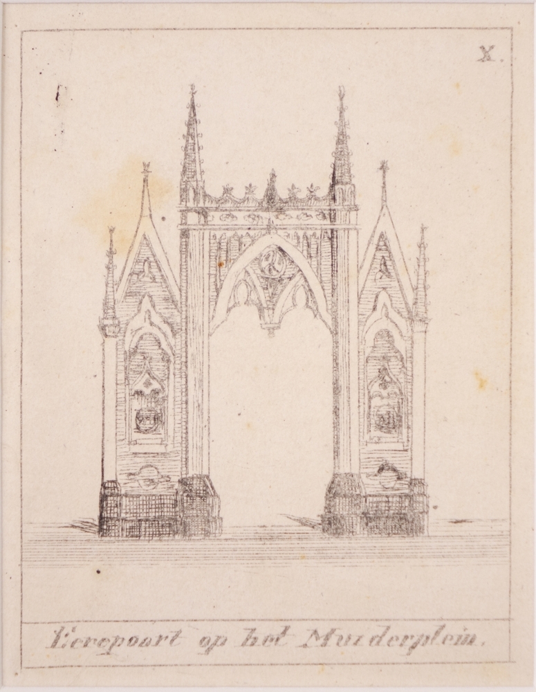 12 afbeeldingen over de Inhuldiging van koning Willem II te Amsterdam.