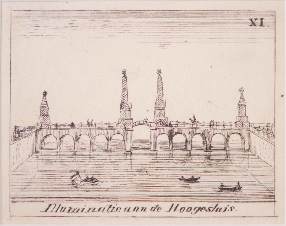 12 afbeeldingen over de Inhuldiging van koning Willem II te Amsterdam.