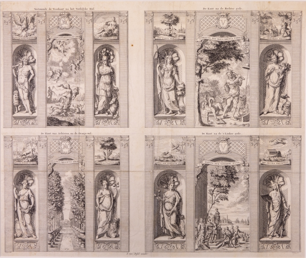 Vuurwerk, by gelegenheid van de Plechtige en Heerlyke inhalige van Syne Doorluchtige Hoogheid den Heere prince van Oranje en Nassauw, ... ende Haare Koninkl.e Hoogheid de kroon prinsesse van Groot Britt: binnen Leeuward.n 11 May 1734, afgestoken.