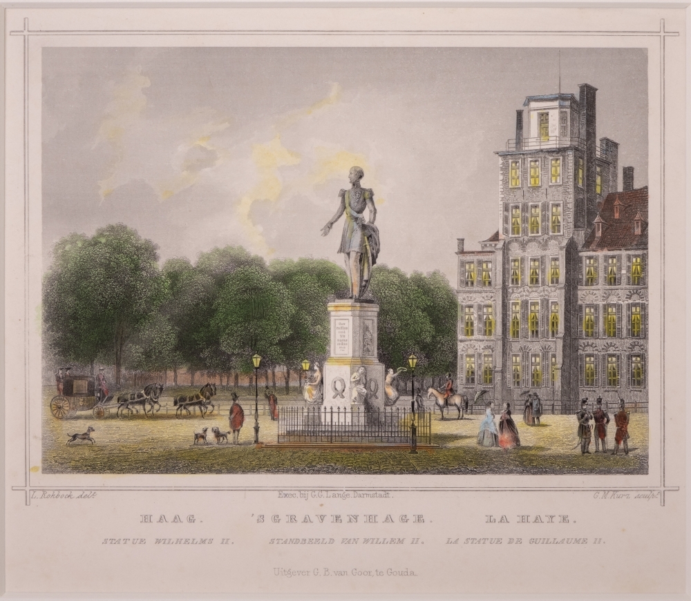 topografie: 'S GRAVENHAGE. STANDBEELD VAN WILLEM II.