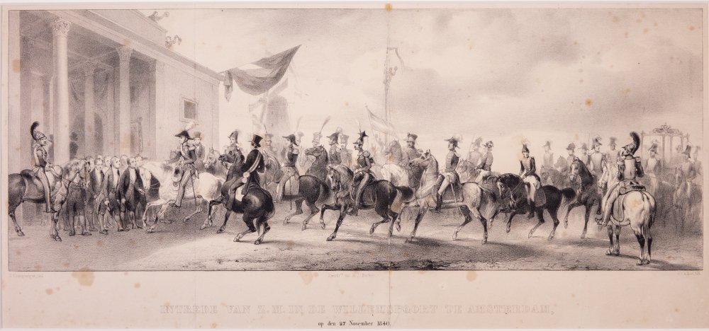"INTREDE VAN Z.M. IN DE WILLEMSPOORT TE AMSTERDAM,  op den 27 November 1840."