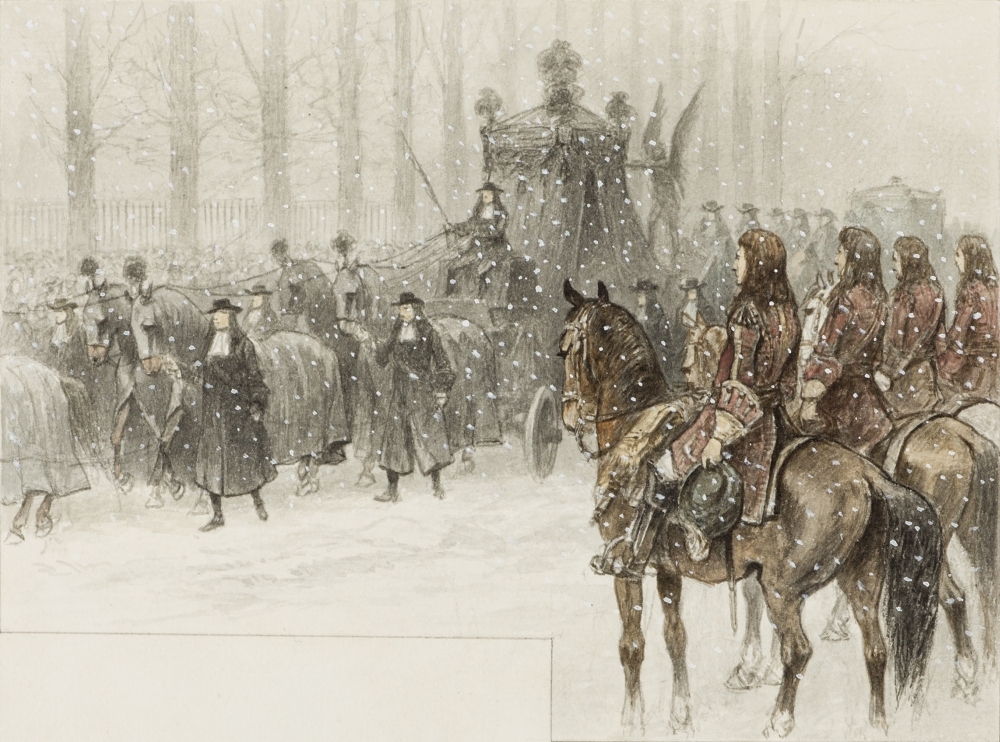 Begrafenis van Willem III.