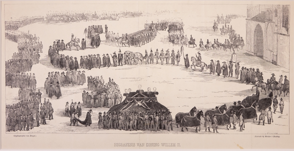 "BEGRAFENIS VAN KONING WILLEM II."
