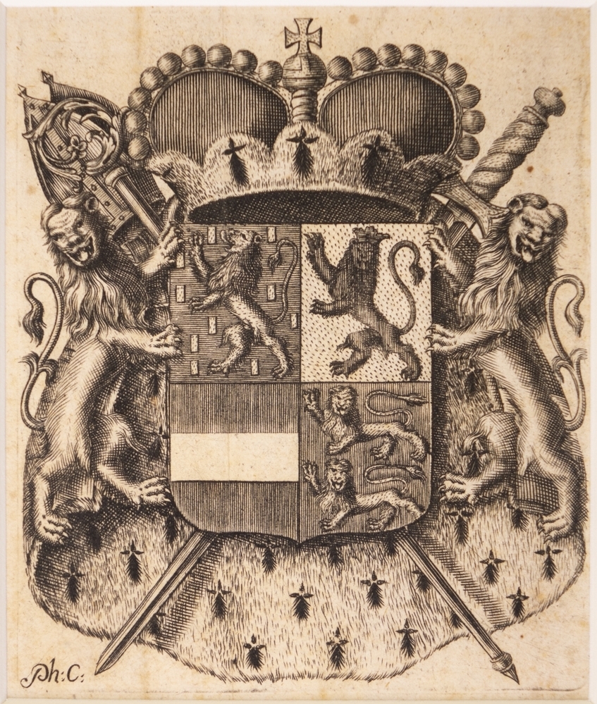 WAPENS VAN WILLEM III EN MARY STUART II.