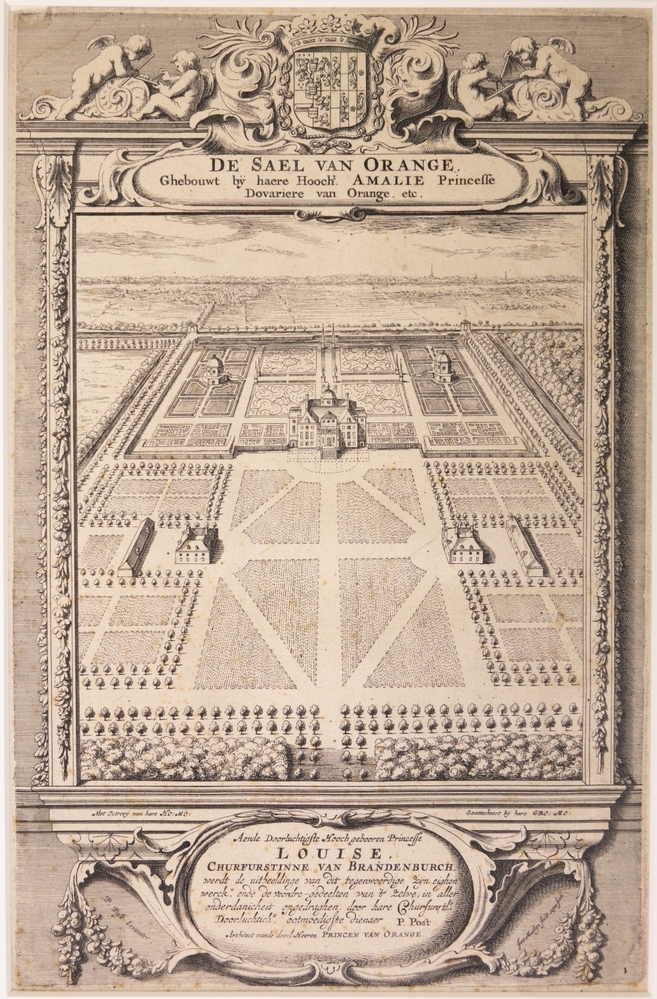 topografie: De Sael van Orange. Huis ten Bosch met omgeving.