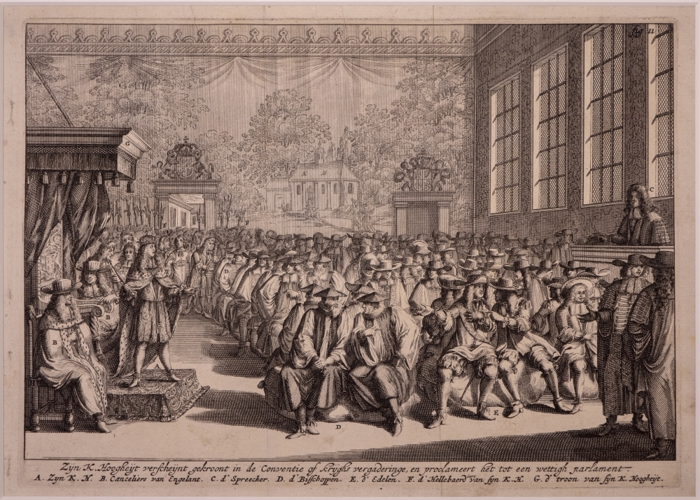 Willem III verklaart conventie van krijgsvergaderingen tot wettig parlement in Engeland.