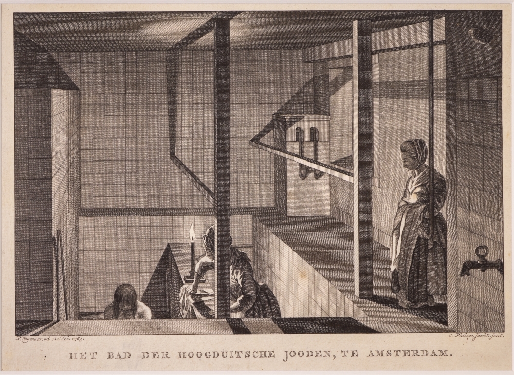 "HET BAD DER HOOGDUITSCHE JOODEN, TE AMSTERDAM."