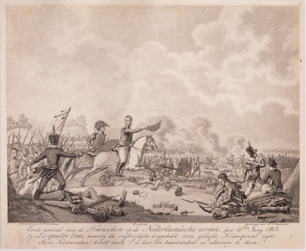 De slag bij Quatre-Bras.