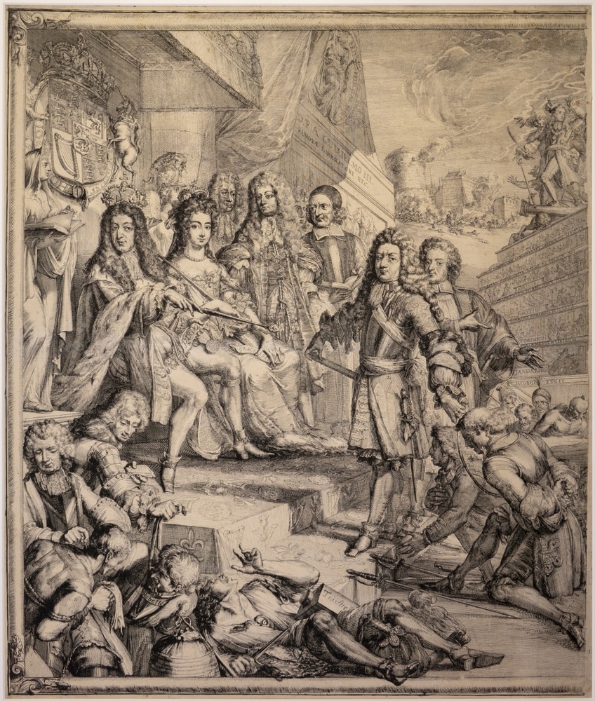 Zinn. voorstel. op gebeurtenissen in 1689, Willem III.